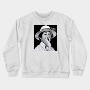 Barack Obama Smoking Vintage Smaller Image Crewneck Sweatshirt